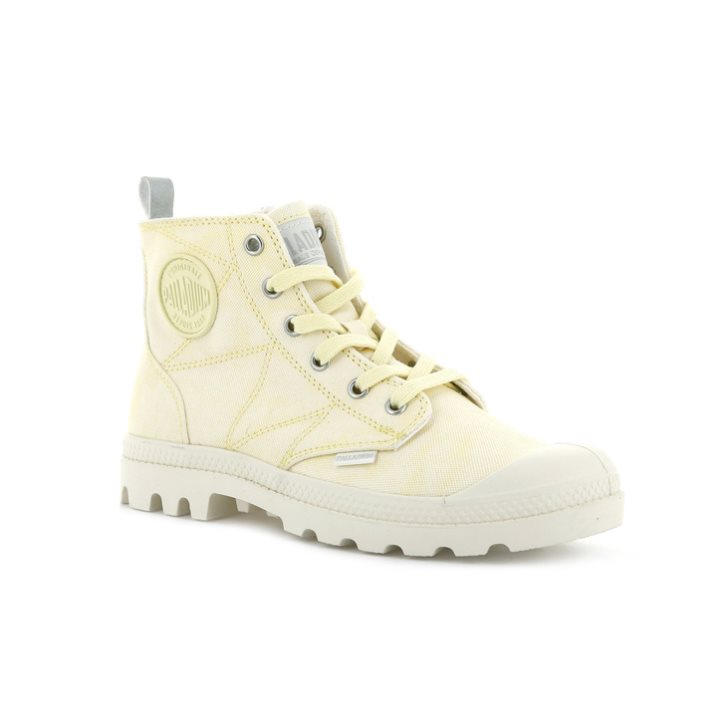 Bottes Palladium Pampa Zip Desertwash Femme Jaune Clair | FR CDZ568Q